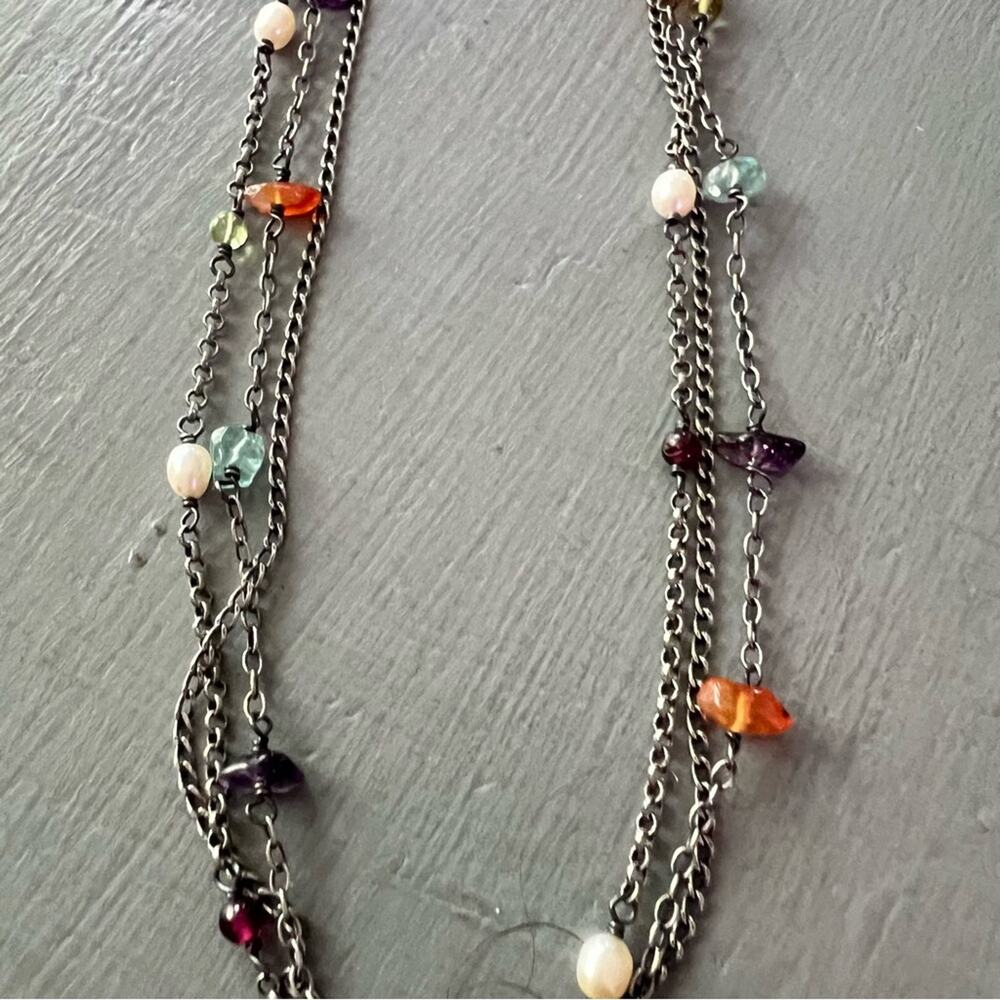 Silpada 925 Sterling Silver Multi Chain Necklace - Picture 4 of 9
